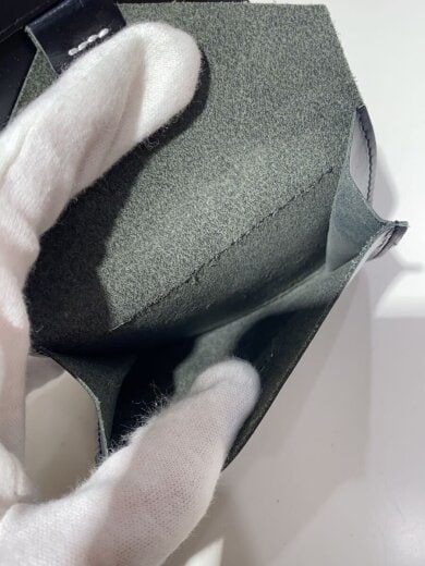 商品画像：2つ折り財布/レザー/BLK/メンズ 5