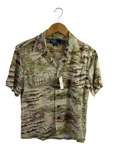 商品画像：CLASSIC FIT BEACH-PRINT CAMP SHIRT/XS/レーヨン/マルチカラー/総柄 1