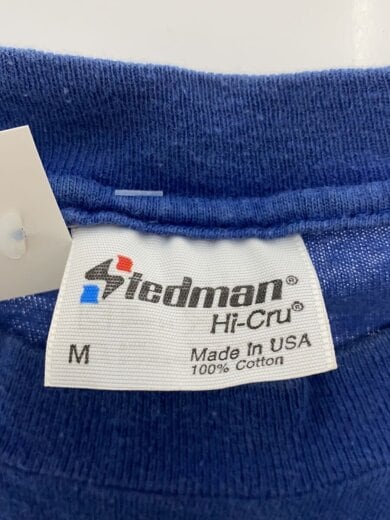 商品画像：Tシャツ/M/コットン/BLU/TEDMANボディ/BONES/ハンドプラント/首ピンホール/シミ有 3