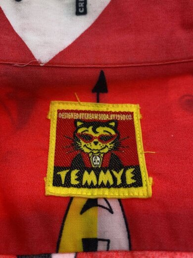 商品画像：TEMMYE/長袖シャツ/--/--/RED/総柄 3