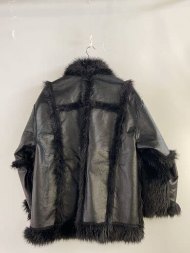 商品画像：nuth/ファーレザーコート/S/--/BLK 2