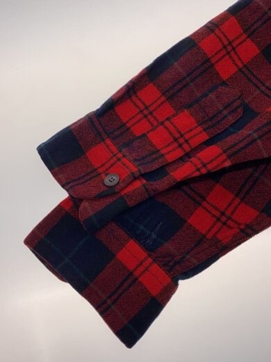 商品画像：50s/長袖シャツ/M/ウール/RED/チェック// 4