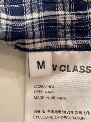 商品画像：長袖シャツ/M/コットン/NVY/チェック/LC252SH04 4