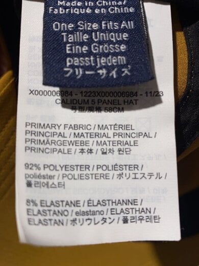 商品画像：キャップ/FREE/ポリエステル/YLW/メンズ/X000006984 6