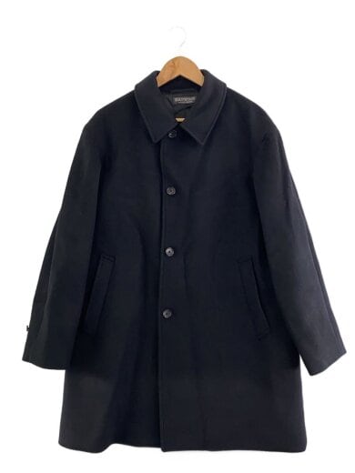 商品画像：120S メルトン バルカラーコート/L/ウール/BLK/1225-1-000003// 1