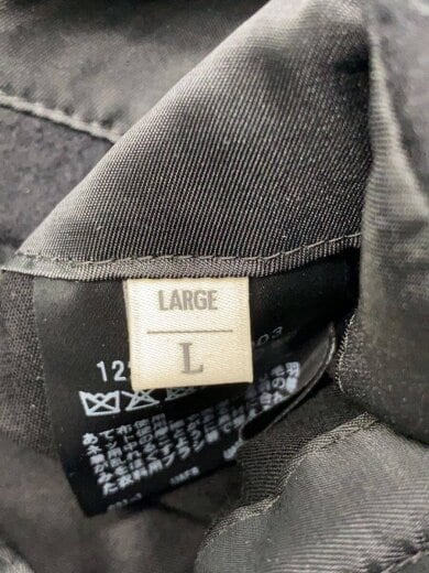 商品画像：120S メルトン バルカラーコート/L/ウール/BLK/1225-1-000003// 4
