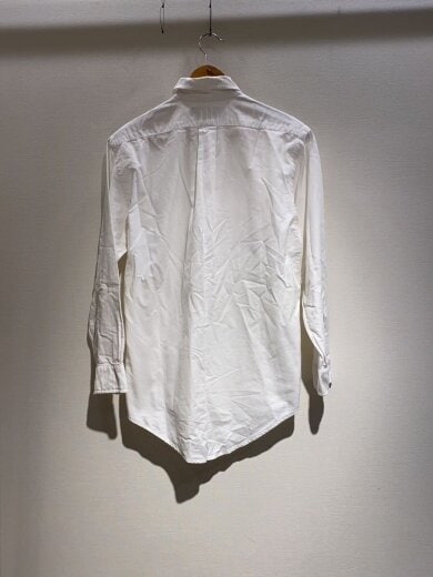 商品画像：ワンポイント/ボタンダウン/長袖シャツ/15/コットン/WHT 2