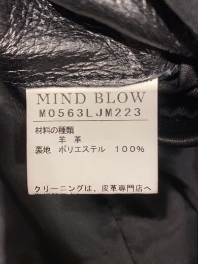 商品画像：ダブルライダースジャケット/LL/羊革/BLK/M0563LJM223 5