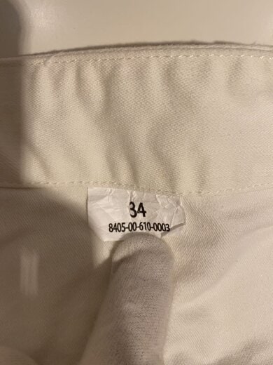 商品画像：ショートパンツ/34/コットン/WHT/WP1088 5