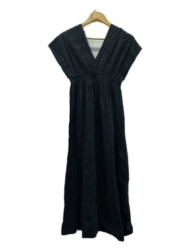 商品画像：夏の光のドレス/半袖ワンピース/36/コットン/BLK/無地// 1