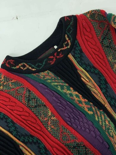 商品画像：3Dニット/90S/ニット・セーター(厚手)/S/コットン/マルチカラー/総柄// 7