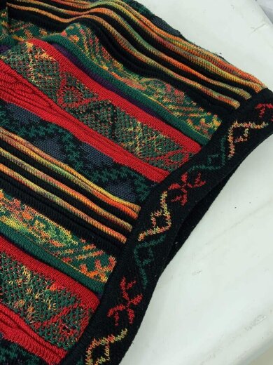 商品画像：3Dニット/90S/ニット・セーター(厚手)/S/コットン/マルチカラー/総柄// 8