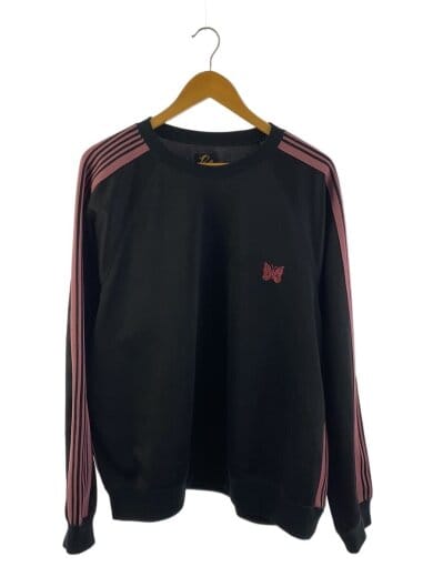 商品画像：トラッククルーネックトレーナーシャツ/XL/ポリエステル/BLK/無地/LQ228 1