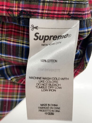 商品画像：Loose Fit Mini Plaid S/S Shirt/半袖シャツ/S/コットン/RED/チェック 4