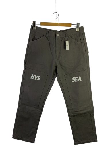 商品画像：ロゴプリントカーペンターパンツ/M/コットン/GRY/無地/WDS-C-HYS-23-AP-Q1-08 1