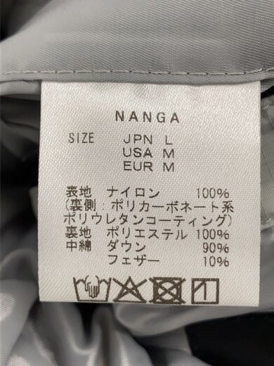 画像：NANGAダウンジャケット/L/ナイロン/GRY/無地/25FB-0894