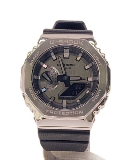 商品画像：クォーツ腕時計_G-SHOCK/デジアナ/ラバー/SLV/BLK/SS 1