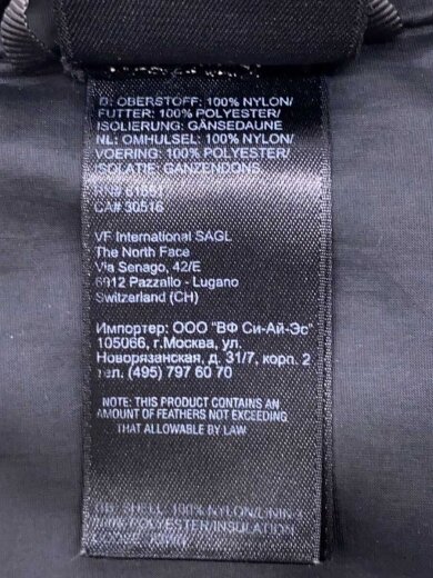 商品画像：ダウンジャケット/--/ナイロン/BLK 4