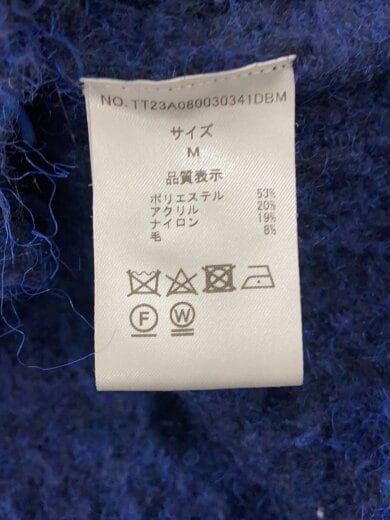 商品画像：カーディガン(厚手)/M/ポリエステル/BLU/無地/TT23A080030341DBM 4