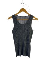 ノースリーブカットソー/3/ポリエステル/GRY/無地