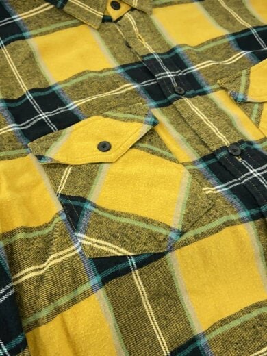 商品画像：ネルシャツ/XL/コットン/YLW/チェック 8