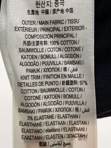 商品画像：Tシャツ/M/コットン/BLK/無地// 4