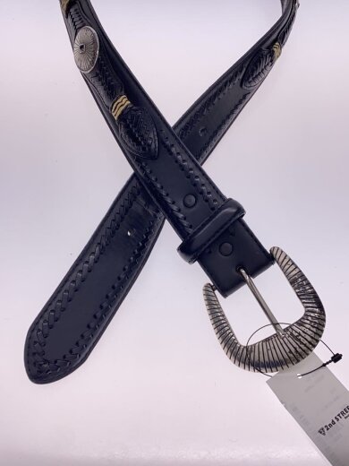 商品画像：ベルト/レザー/BLK/メンズ 2