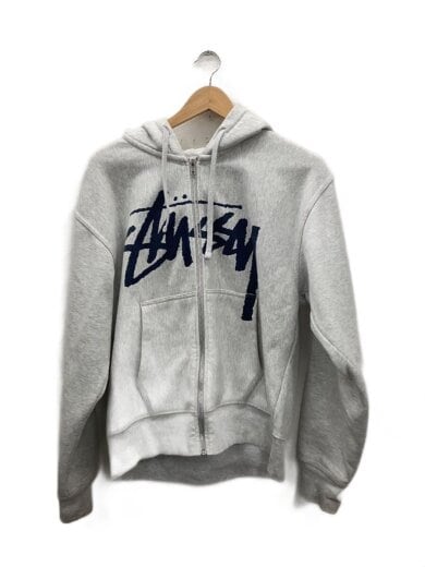 画像：STUSSYジップパーカー/S/コットン/GRY//1