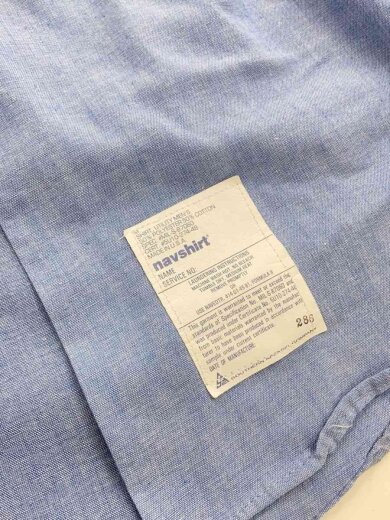 商品画像：長袖シャツ/M/コットン/BLU/無地 8