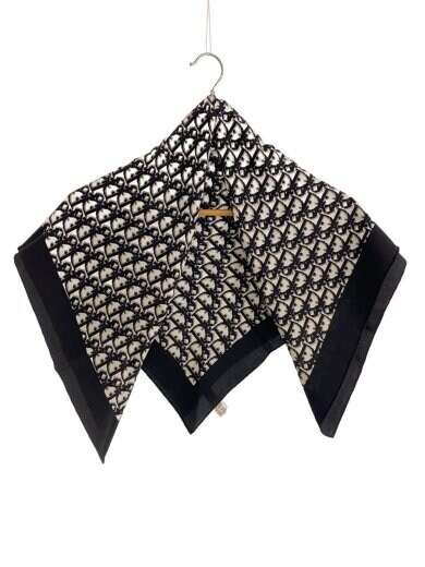 商品画像：オールド/トロッター/大判シルクスカーフ/シルク/BLK/レディース// 1