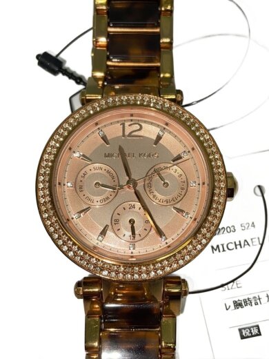 商品画像：クォーツ腕時計/アナログ/ステンレス/GLD/GLD/MK-5881 1