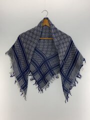 GG柄スカーフ/コットン/NVY/総柄/レディース