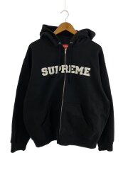 Collegiate Applique Zip Up/ジップパーカー/L/コットン/BLK