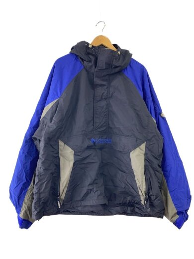 商品画像：ハーフジップ/アノラックパーカー/ジャケット/XL/ナイロン/BLK/XM5089 1