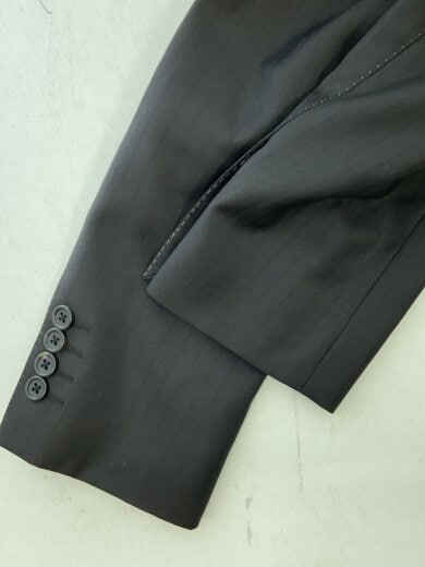 商品画像：テーラードジャケット/M/ウール/BLK/ストライプ/601// 6