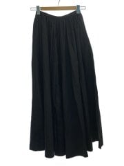 23AW/muguet bloom skirt/ロングスカート/34/ナイロン/BLK