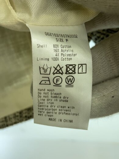 商品画像：ベスト/FREE/コットン/GRY/総柄/GGZ1031507A0002 4