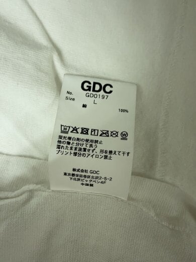 商品画像：Tシャツ/L/コットン/WHT/プリント/GD0197 5