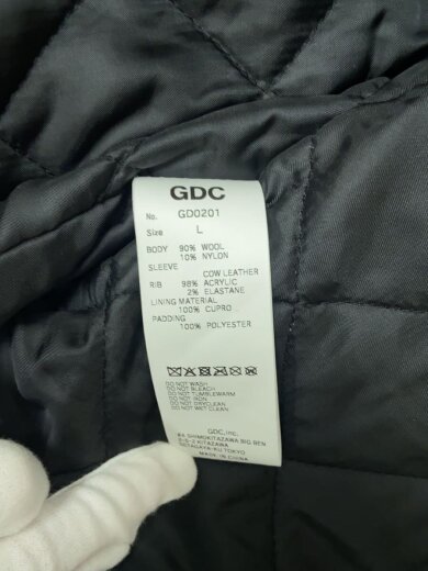 商品画像：スタジャン/L/ウール/BLK/GD0201 5