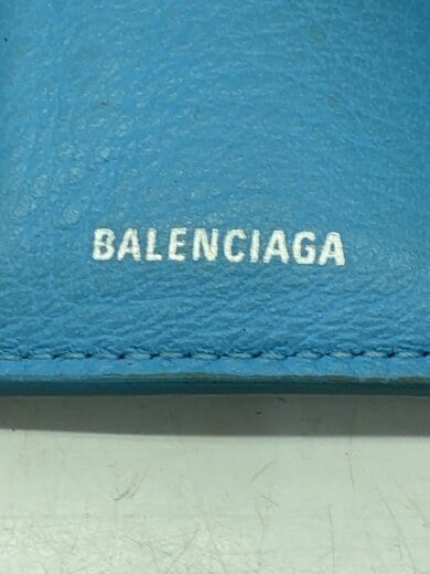 商品画像：ペーパーミニウォレット/3つ折り財布/レザー/BLU/レディース/391446 3