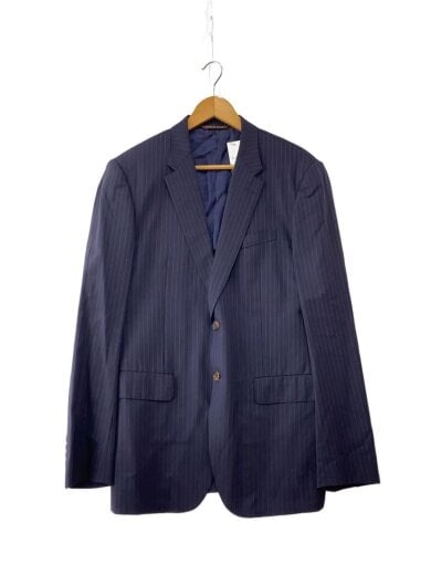 商品画像：テーラードジャケット/XL/ウール/NVY/ストライプ/2607// 1