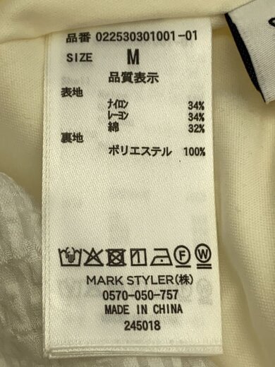 商品画像：ノースリーブワンピース/M/ナイロン/WHT/022530301001-01// 4