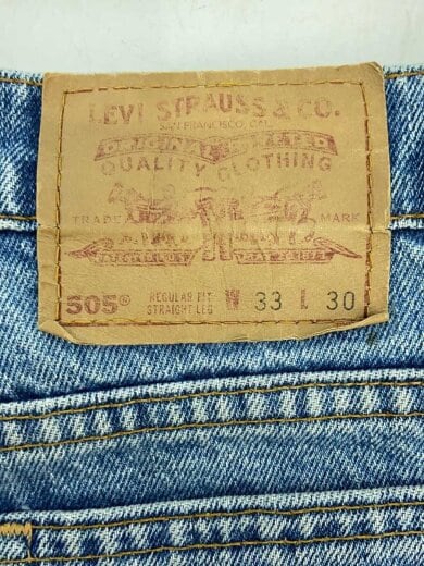 商品画像：90s/USA製/ボタン裏501/ボトム/33/コットン/BLU/00505-4891 4