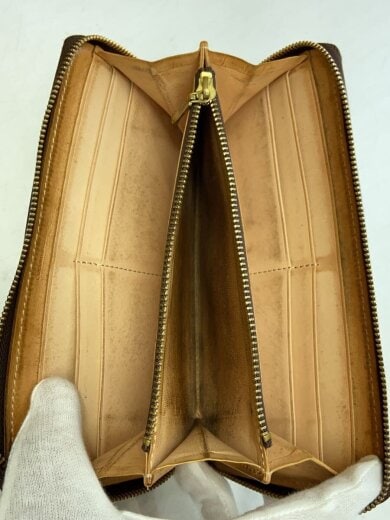 商品画像：使用感有/マットーネ/オーバーザウォレット/長財布/レザー/BRW/メンズ// 4