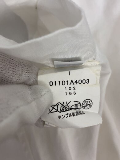 画像：THOM BROWNE. NEW YORK長袖シャツ/0/コットン/WHT/01101A4003//4