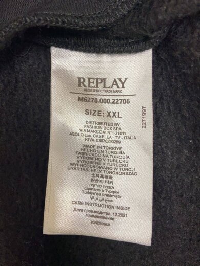 商品画像：ジップパーカー/XXL/コットン/BLK/M6278.000.22706// 5