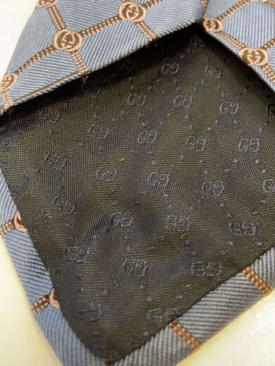 商品画像：ネクタイ/シルク/BLU/総柄/メンズ 7