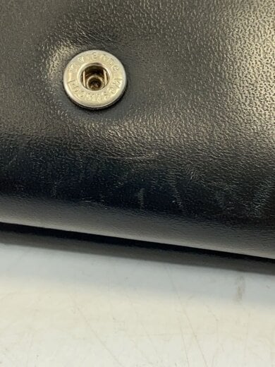 商品画像：3つ折り財布/レザー/BLK/無地/メンズ 7