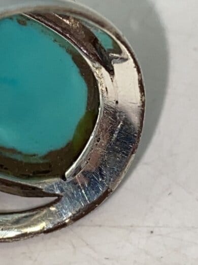 商品画像：リング/SV925/17号/カラーストーン/BLU/メンズ/ターコイズシルバーリング 7