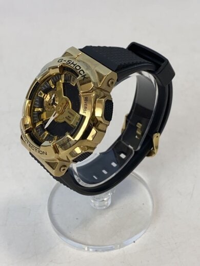 商品画像：クォーツ腕時計_G-SHOCK/デジタル/ラバー/GLD/BLK/SS 2